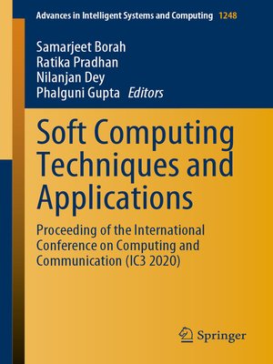 cover image of Soft Computing Techniques and Applications